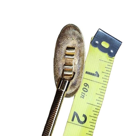 Vintage Women Accessories, Sarah Coventry Gold Metal Snake Chain Stretch Belt - Picture 2 of 6